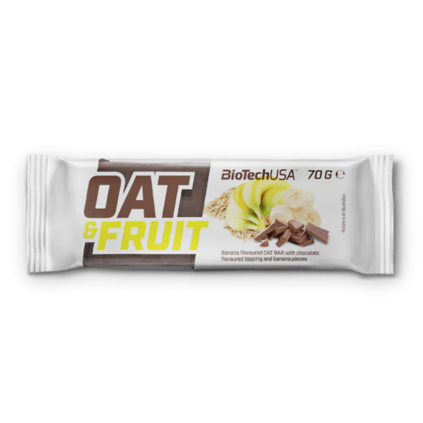 Oat & Fruit barre aux flocons d’avoine - 70 g BIOTECH USA