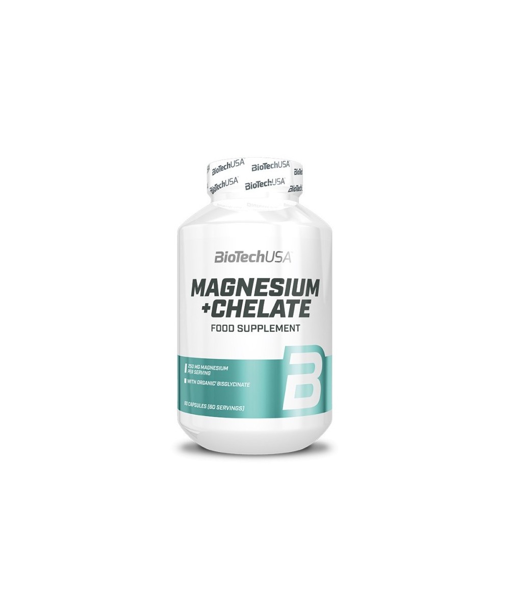Magnésium + Chelate 60 caps BiotechUSA