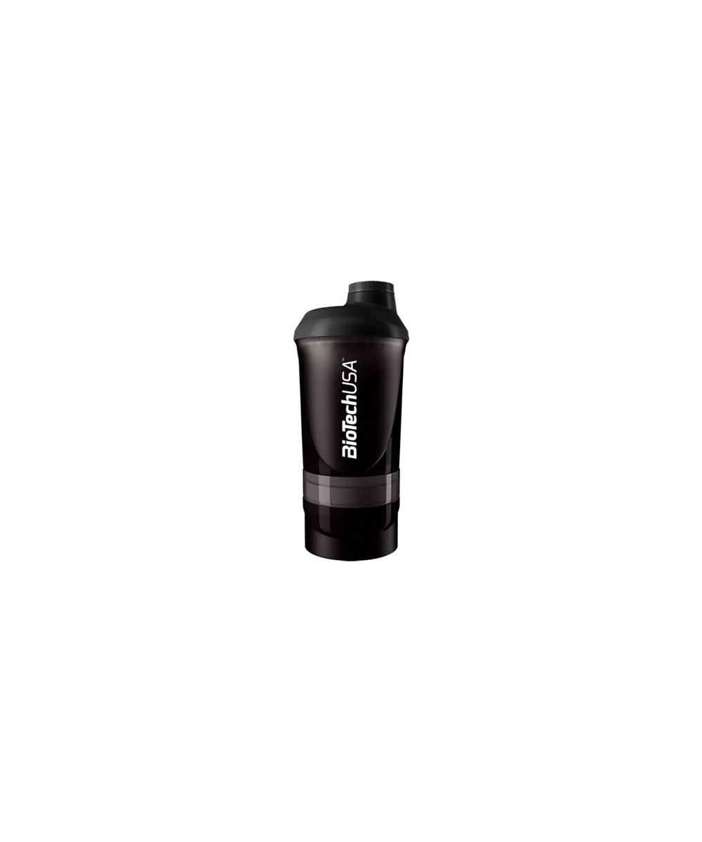 Shaker 2 compartiments 600mL + 250ml + 100mL BIOTECH