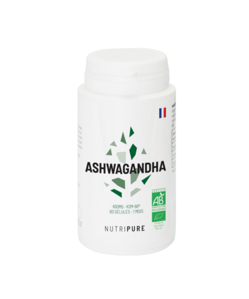 Ashwagandha KSM66 bio 60 gélules NUTRIPURE