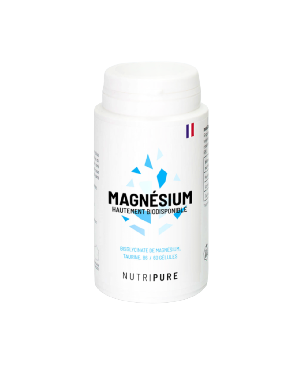 Magnesium Taurine B6 60 gélules (1 mois) NUTRIPURE