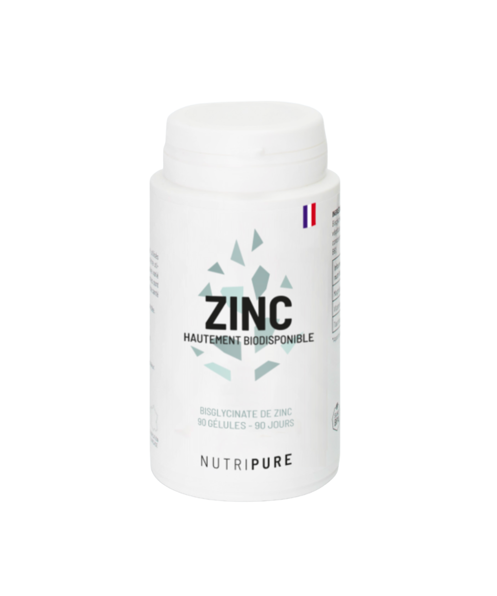 Zinc Bisglycinate 90 gélules NUTRIPURE