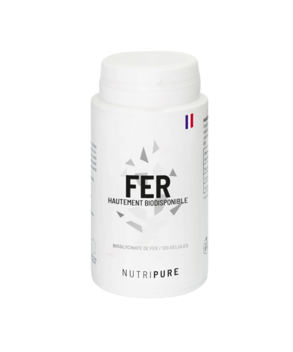 Bisglycinate de Fer 120 gélules NUTRIPURE