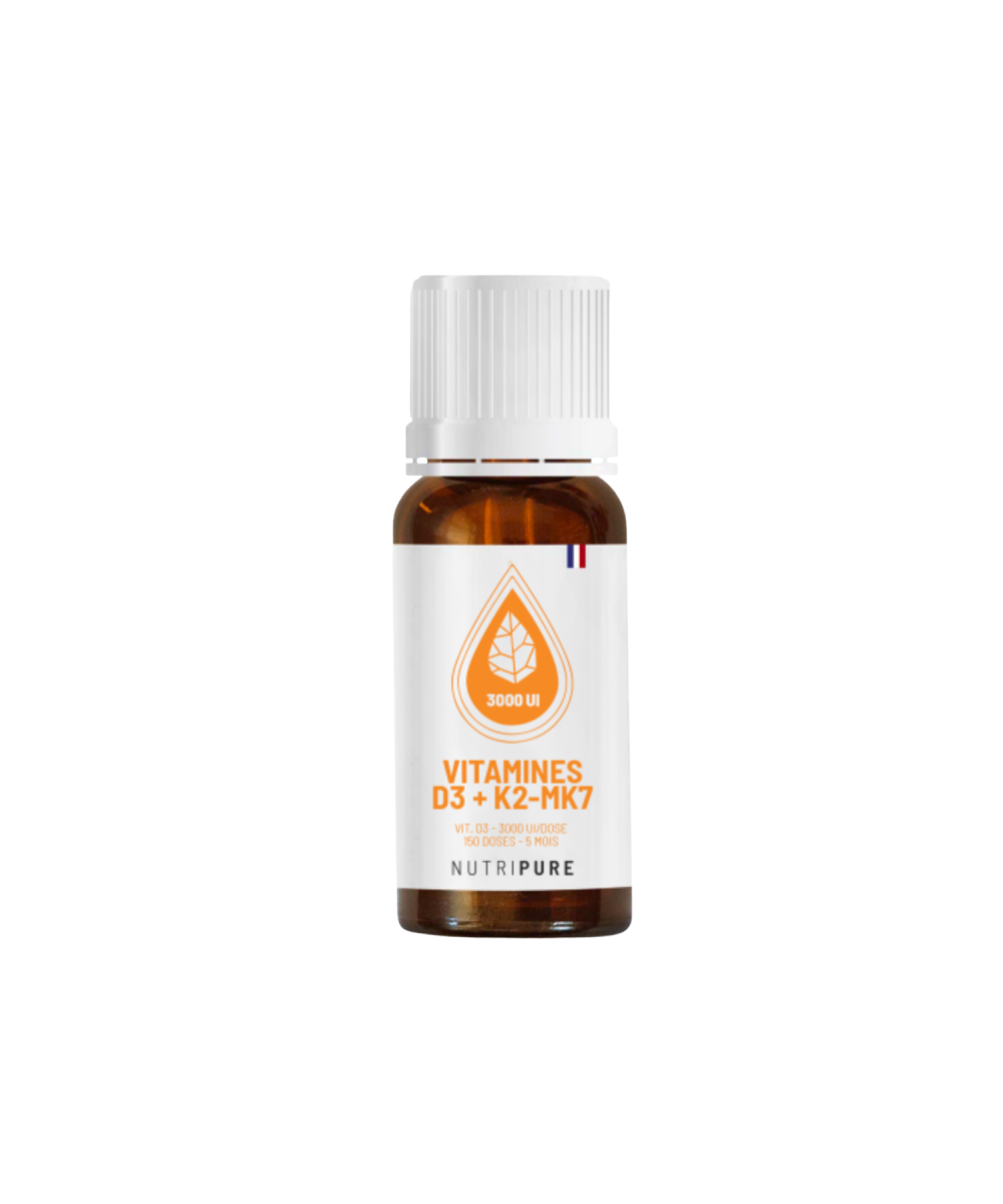 Vitamine D3 K2-MK7 3000 UI NUTRIPURE