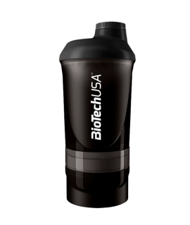 Shaker 2 compartiments 600mL + 250ml + 100mL BIOTECH
