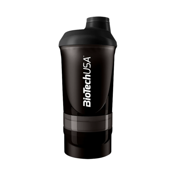 Shaker 2 compartiments 600mL + 250ml + 100mL BIOTECH